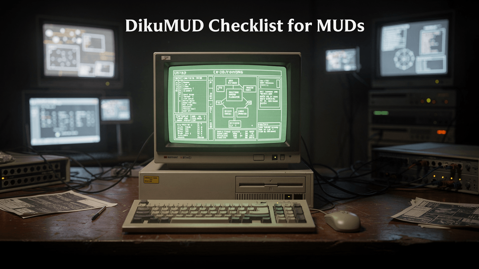 DikuMUD checklist for MUDs hero illustration