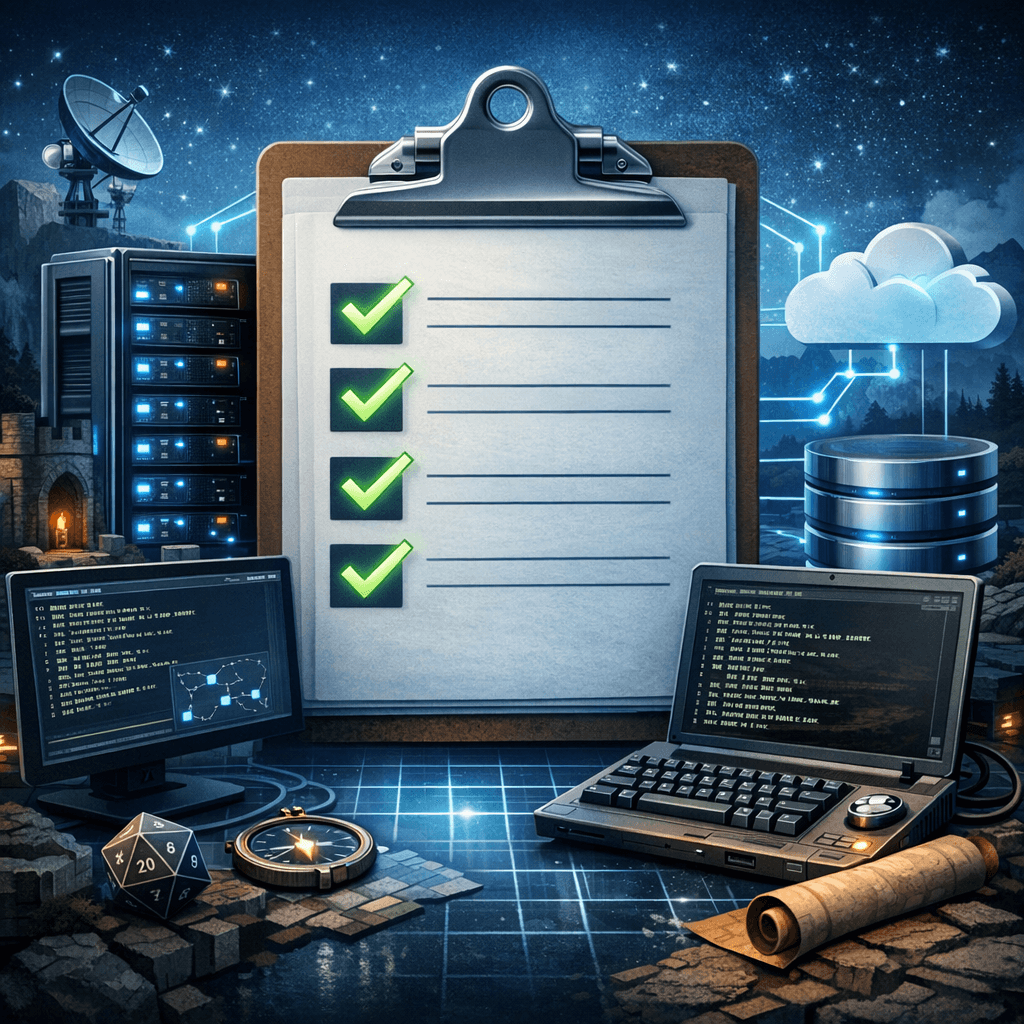 MUD Hosting checklist for MUDs hero illustration